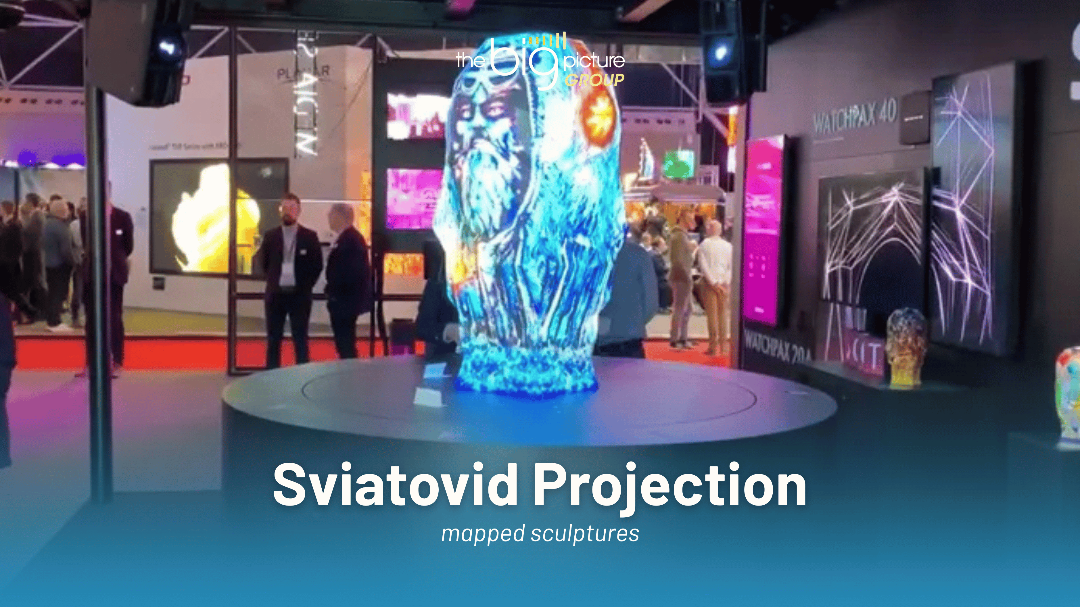 Sviatovid Projection mapped sculptures