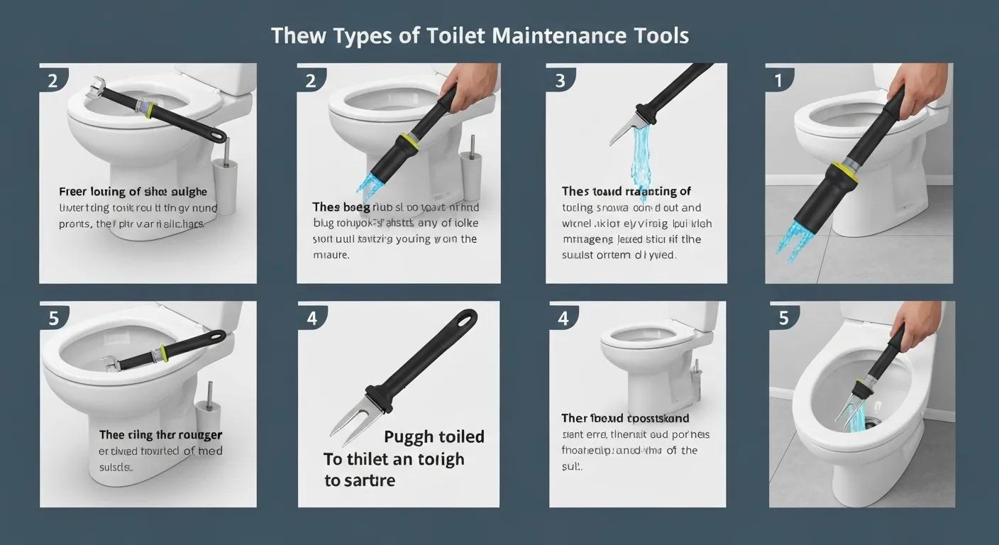 Person performing routine toilet maintenance to prevent blockages
