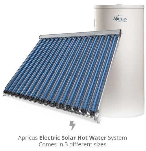 Apricus 400L 44-Tube Electric Boosted Solar