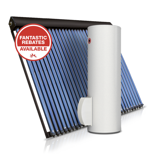 Chromagen Splitline 300L 30-Tube Electric Boosted Solar