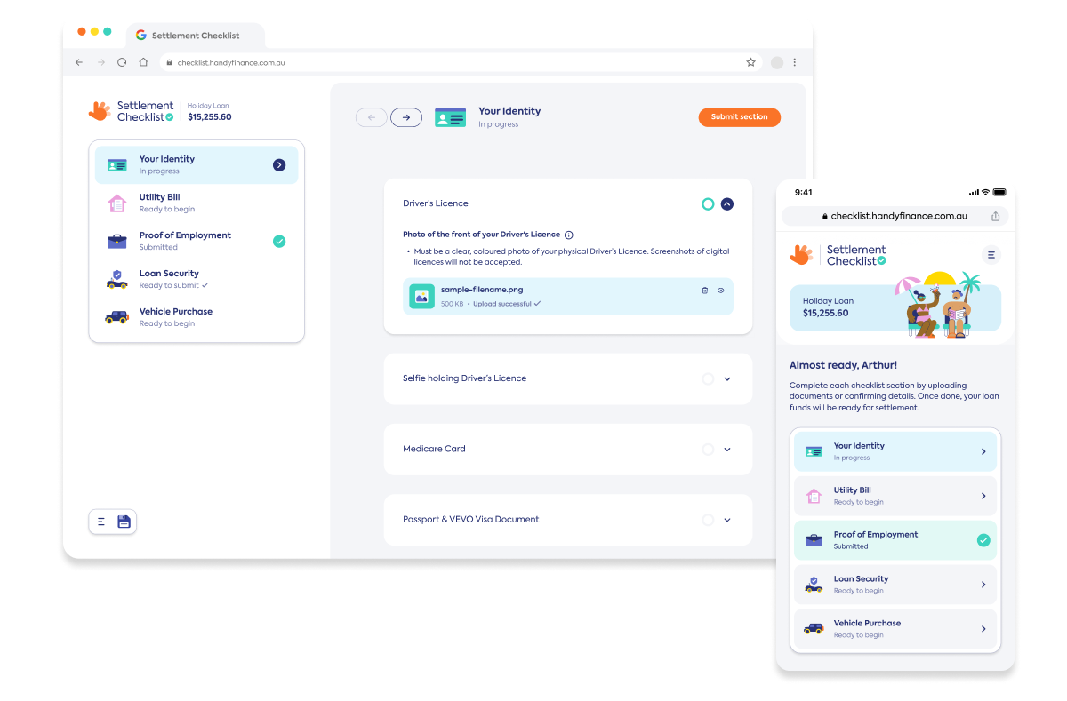 Settlement Checklist Redesign
