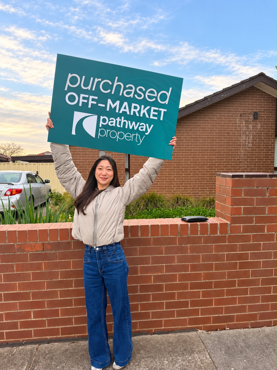 Pathway Property clients outside the home they purchased off-market