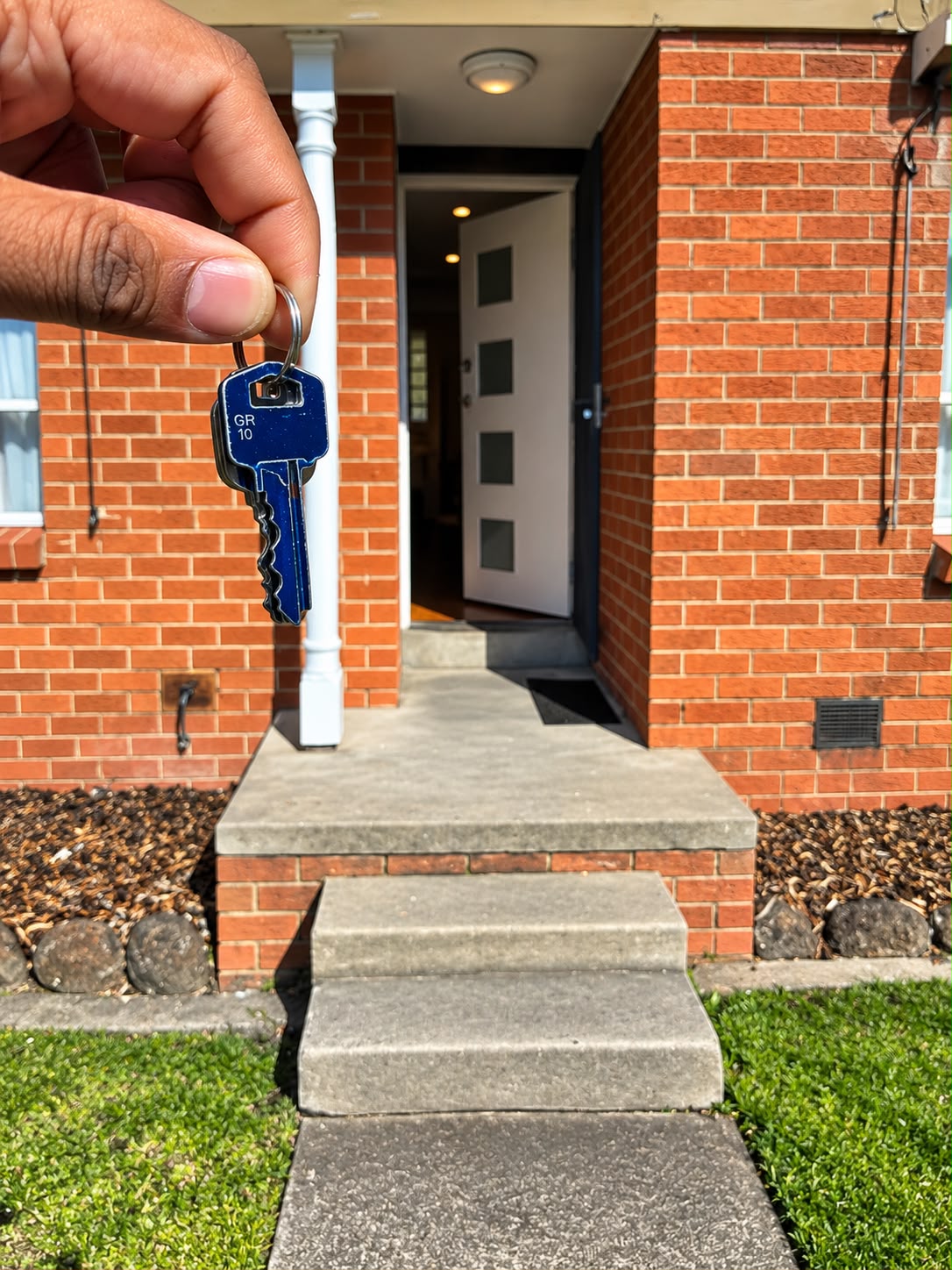 Pathway Property clients at the home they bought