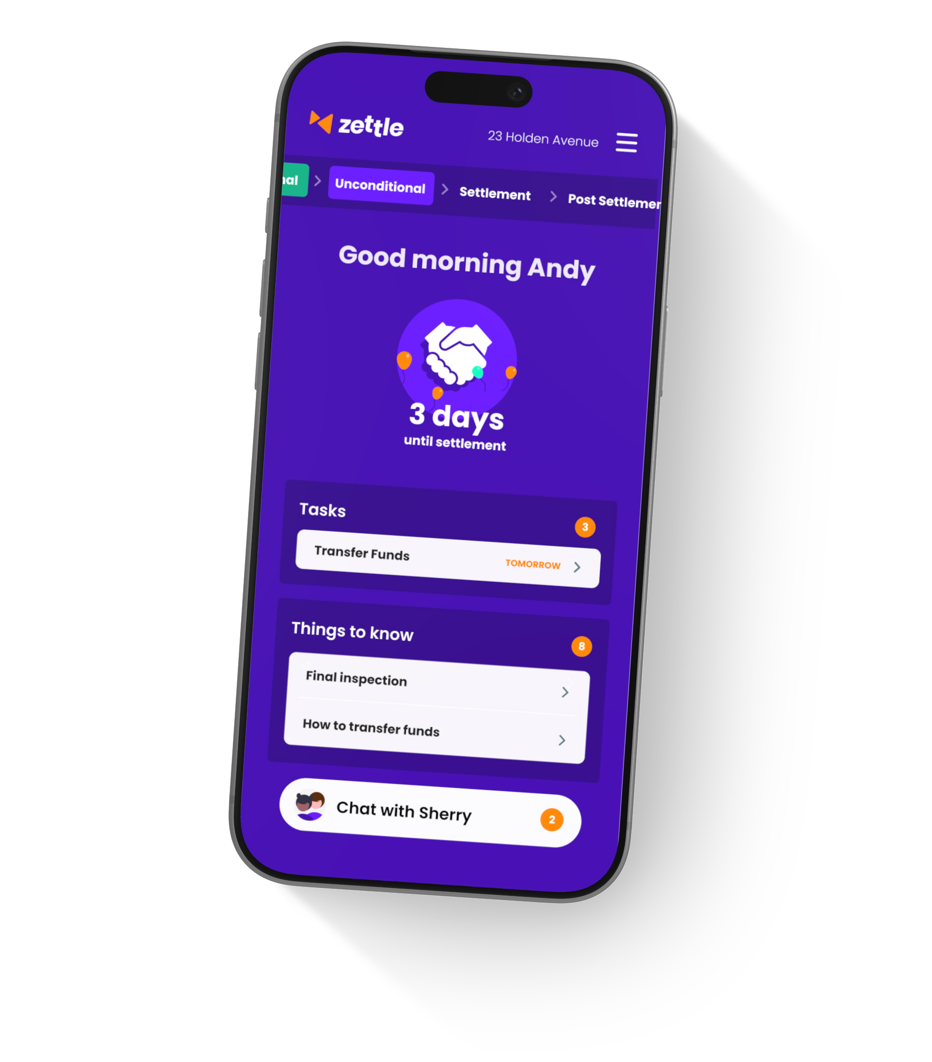 The Zettle app