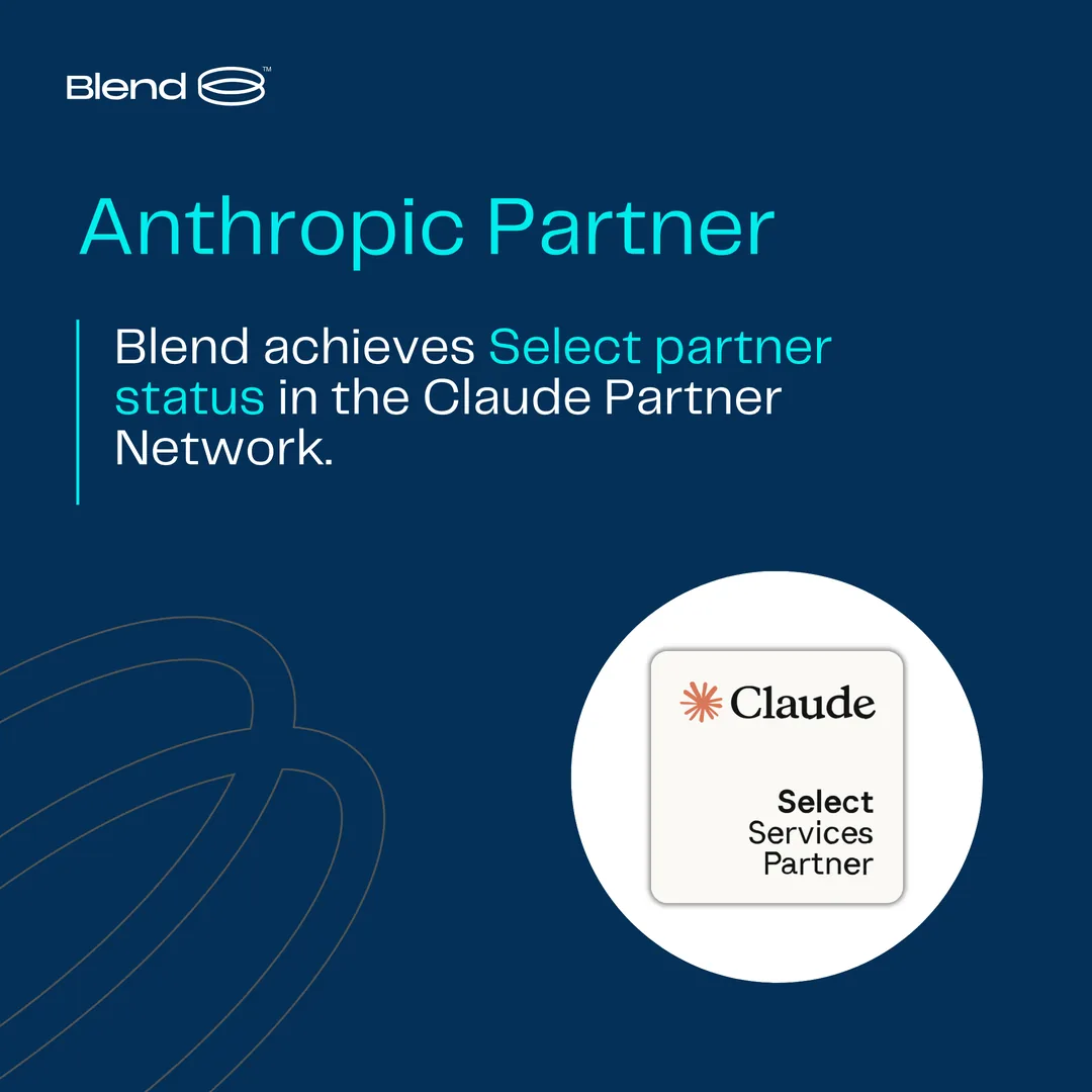 Blend Achieves Select Partner Tier in the Claude Partner Network