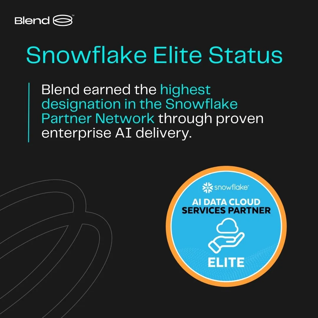 Blend Achieves Snowflake Elite Partner Status