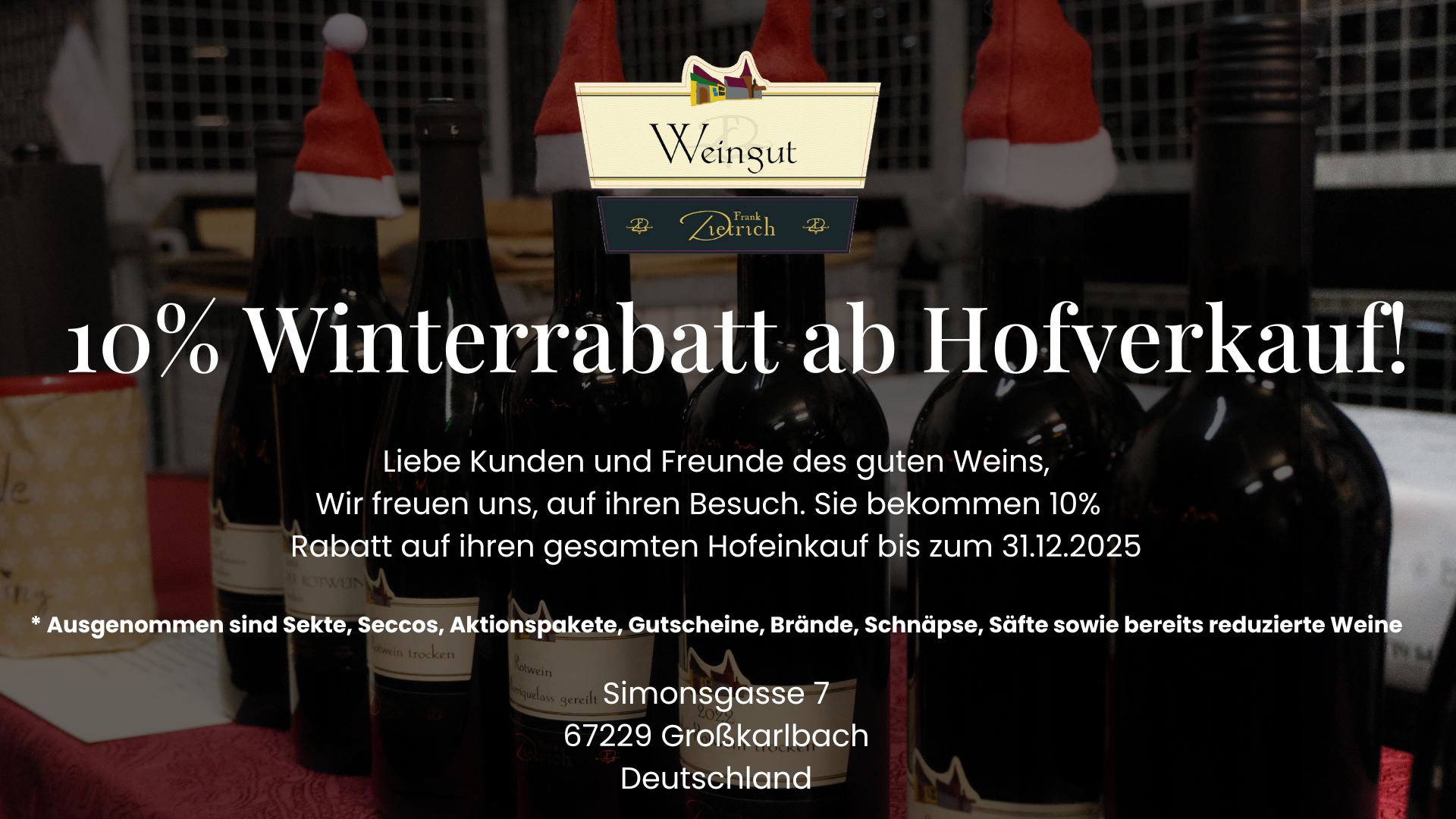 10% Rabatt auf ihren gesamten Hofeinkauf bis zum 31.12.2025