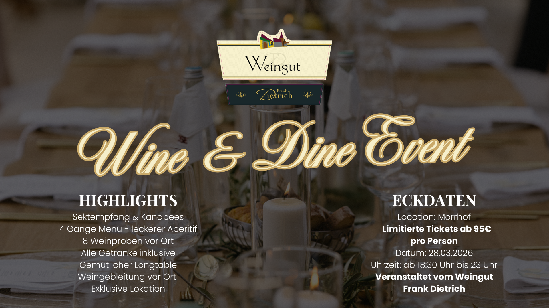 Wine and Dine Event 28.03.2026