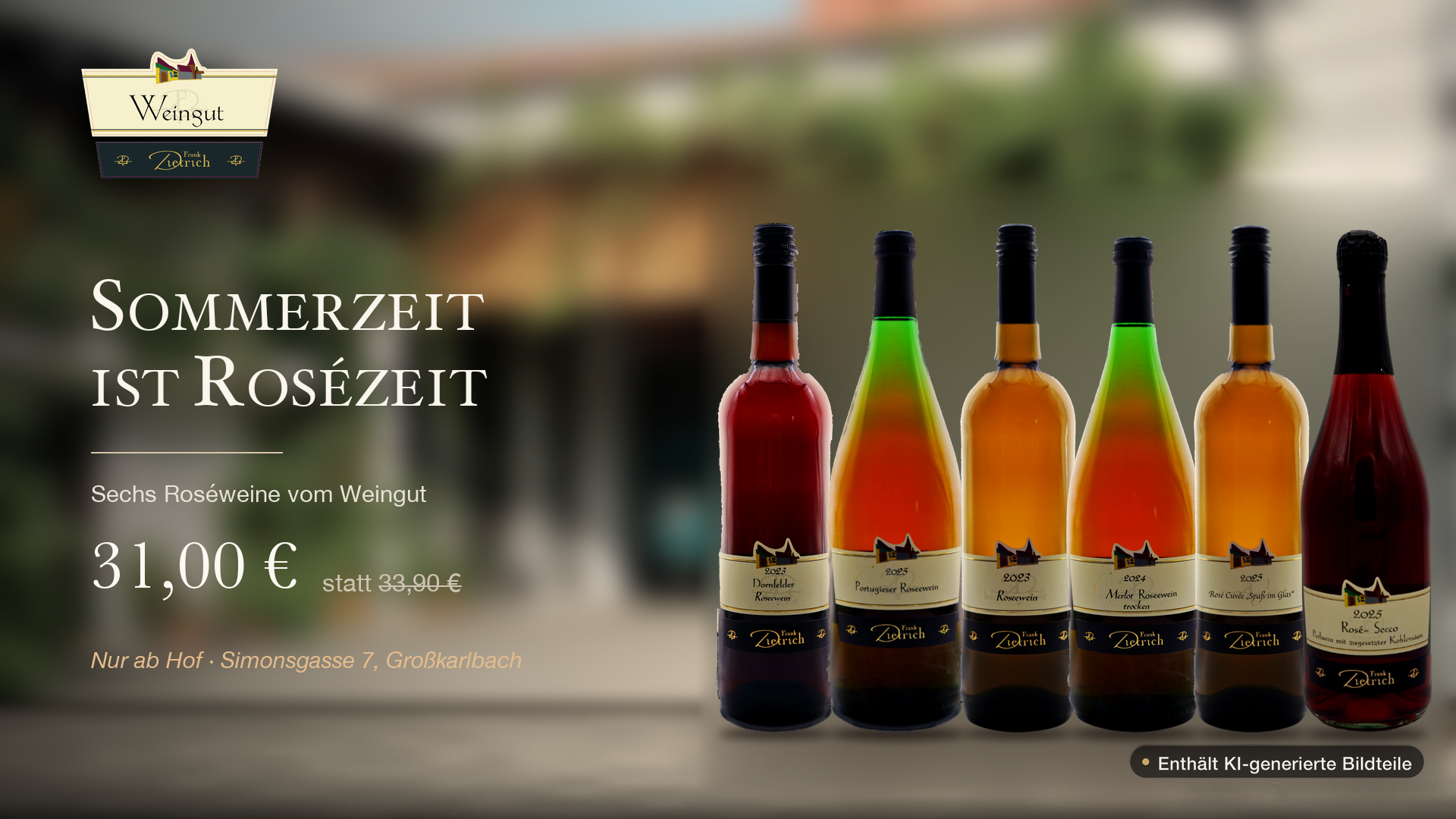 Sommerzeit ist Rosézeit: Sechs Roséweine für 31,00 €