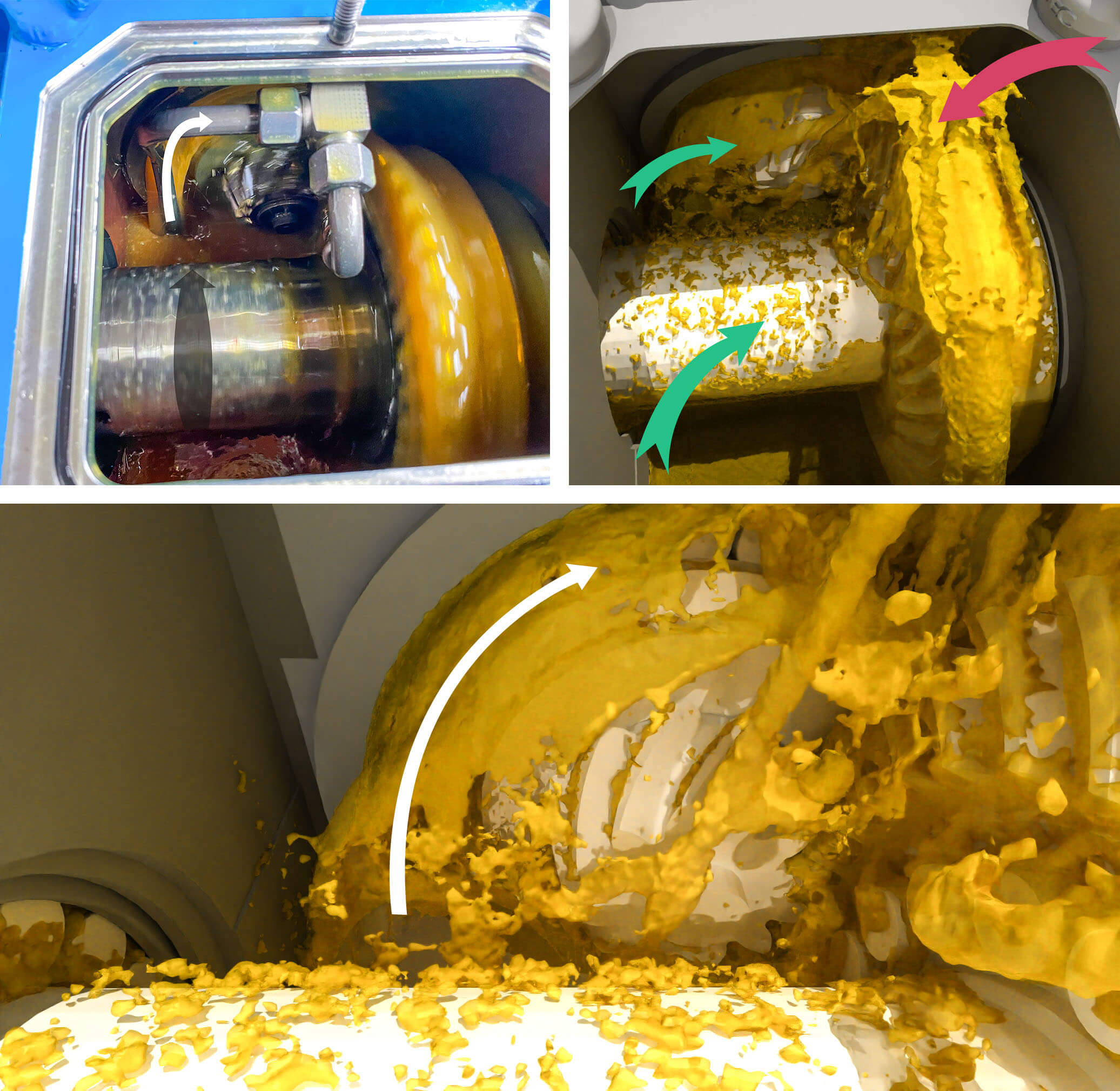 Comparison of the gearbox losses for the experiment (left) and the estimation formula (right). Corresponding blocks are connected