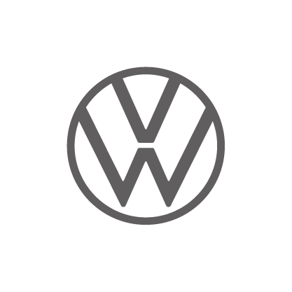 Volkswagen logo in greyscale