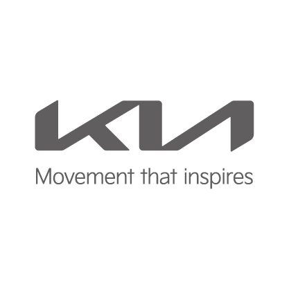 Kia logo in greyscale