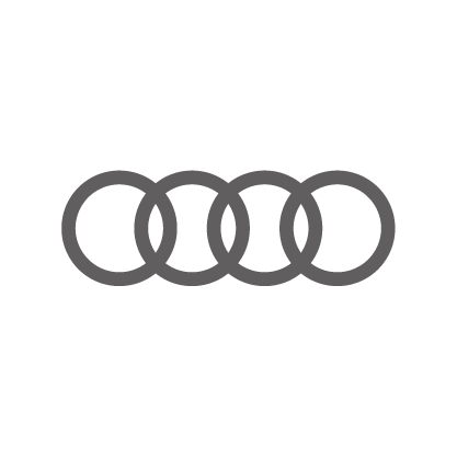 Audi logo in greyscale