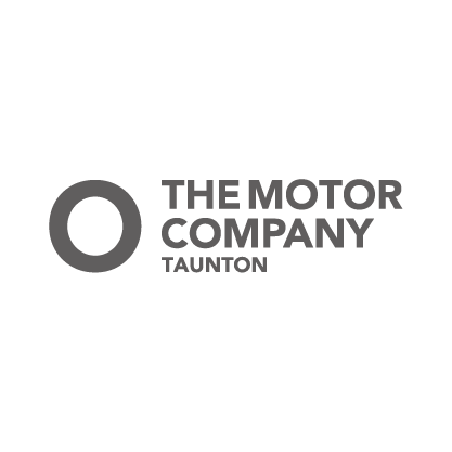 The Motor Company Taunton logo in greyscale