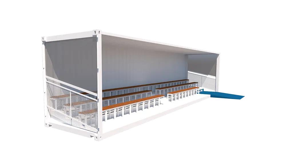 gradin tribune container