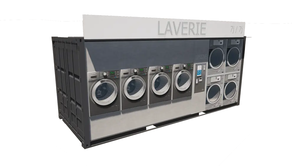 laverie container sur mesure kubeko