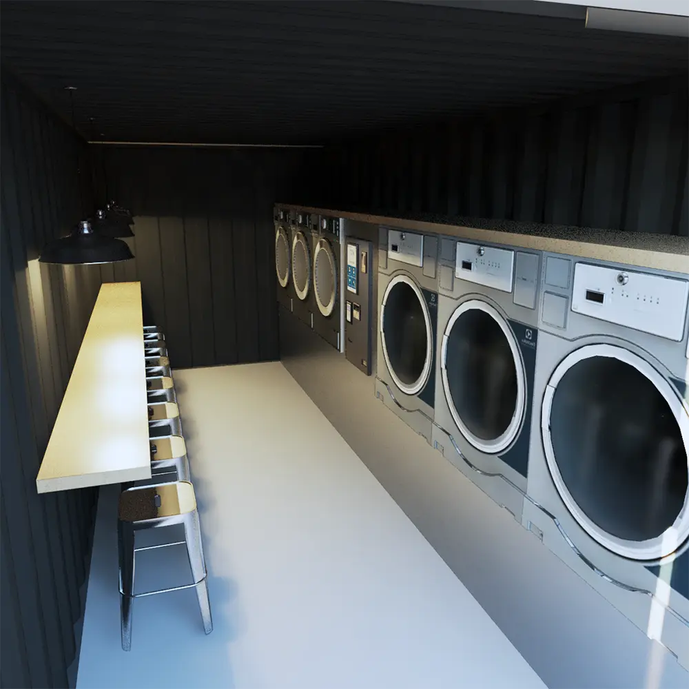 laverie container sur mesure kubeko