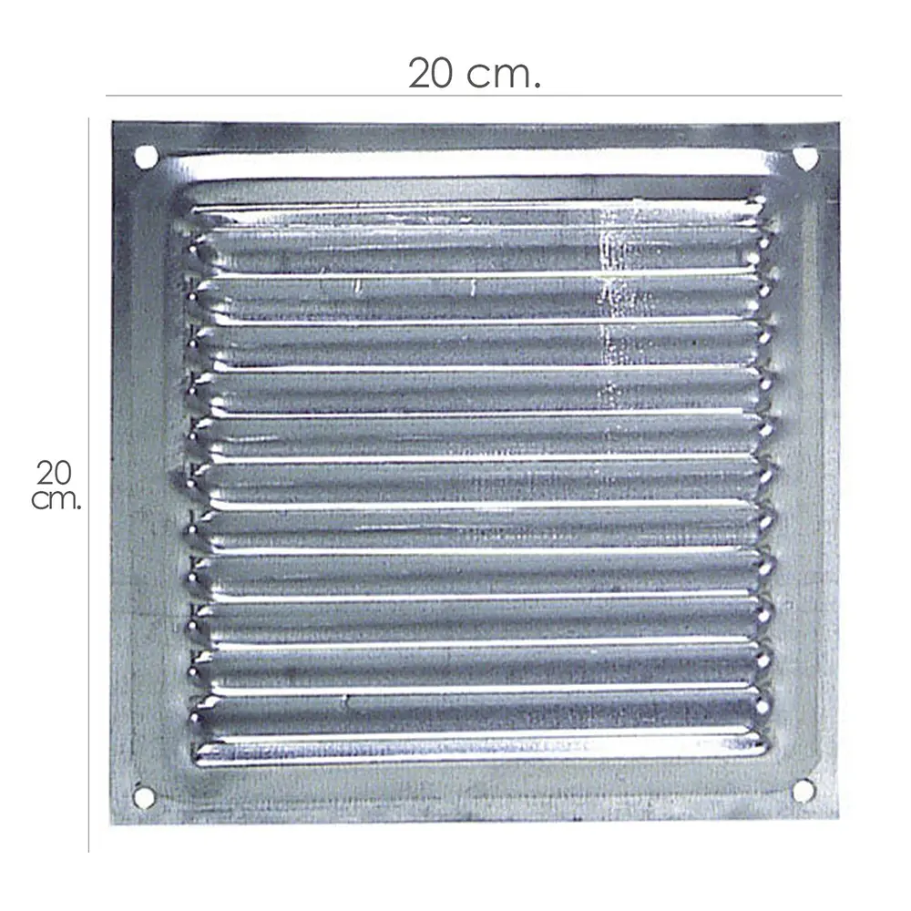 Grille de ventilation 20x20 container