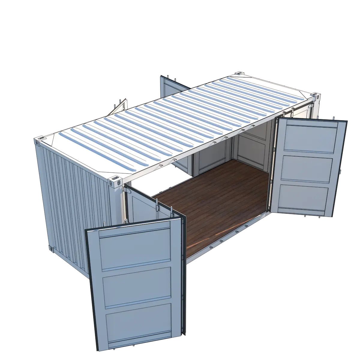 Container 20 pieds Open Side Double