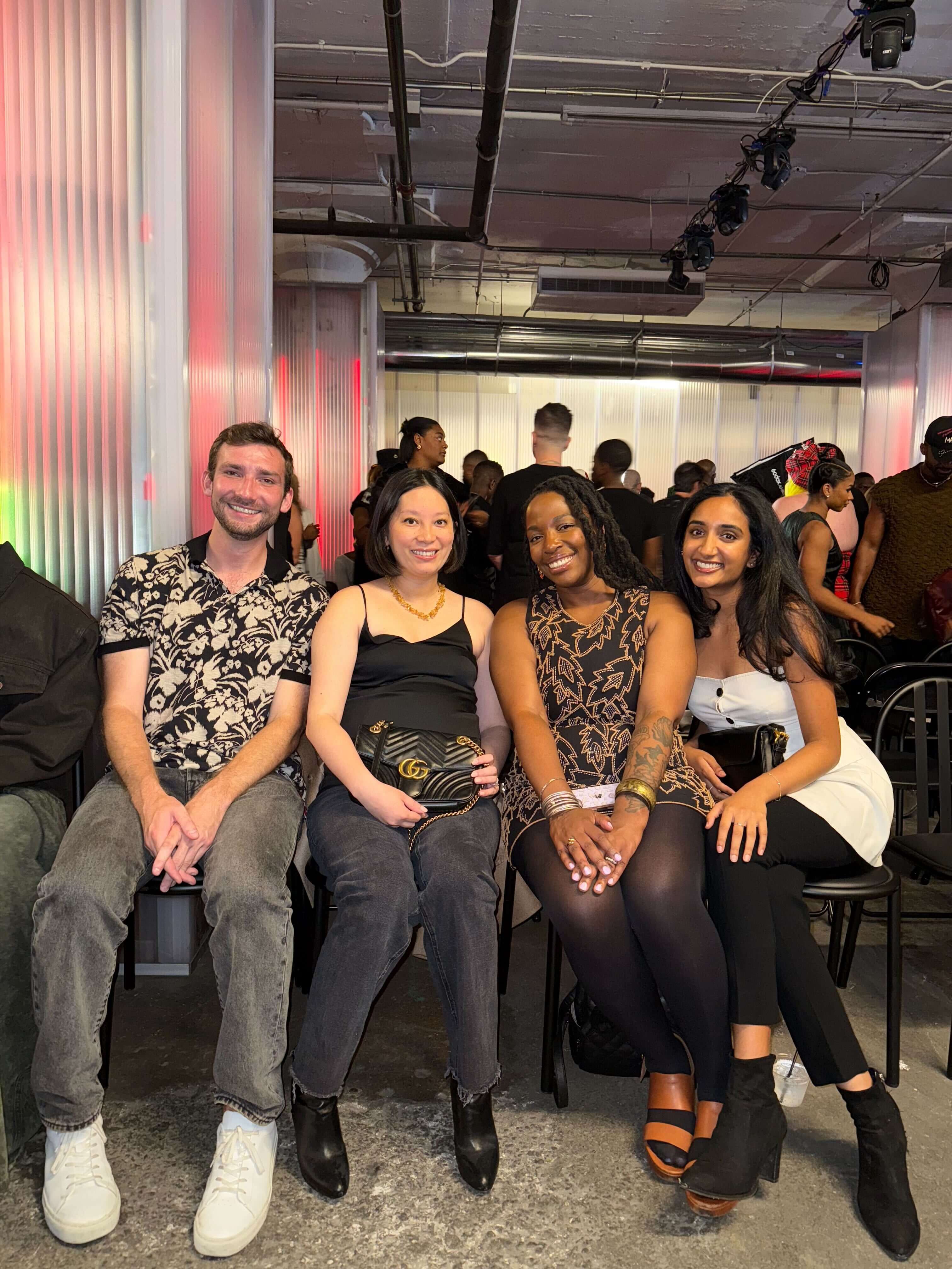 Raspberry AI team members together at an evening company event