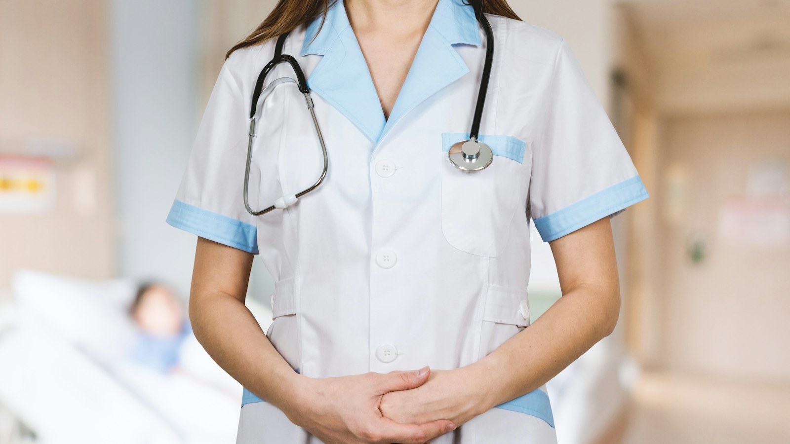 Clinical medical assistant with a stethoscope