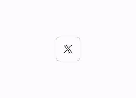 A secondary X (formerly Twitter) authentication button with only an icon.