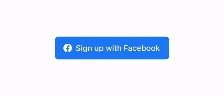 A button for authenticating via Facebook services.