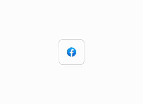 A secondary Facebook authentication button with only an icon.