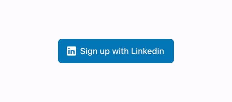 A button for authenticating via LinkedIn services.