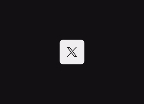 An X (formerly Twitter) authentication button with only an icon.