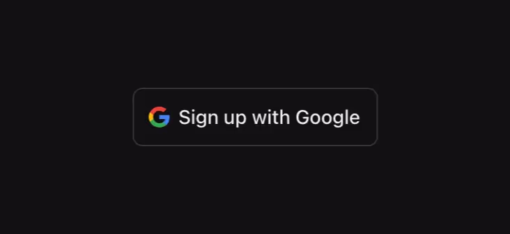 A secondary button for Google authentication.