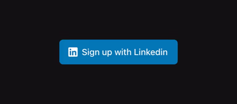 A button for authenticating via LinkedIn services.