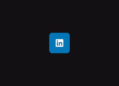 A LinkedIn authentication button with only an icon.