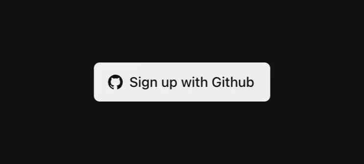 A button for authenticating via GitHub services.
