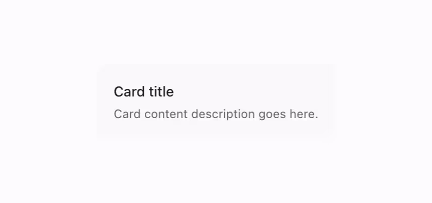A sunken card that includes a clickable link for navigation.