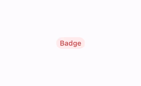 A soft version of the error badge.