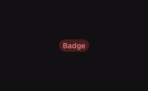 A soft version of the error badge.