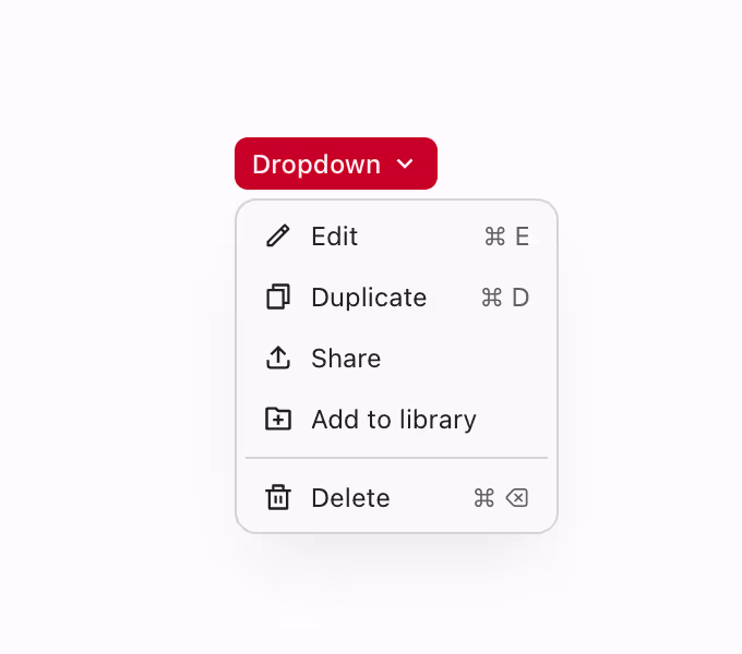 A small-sized dropdown for compact layouts and minimal space.