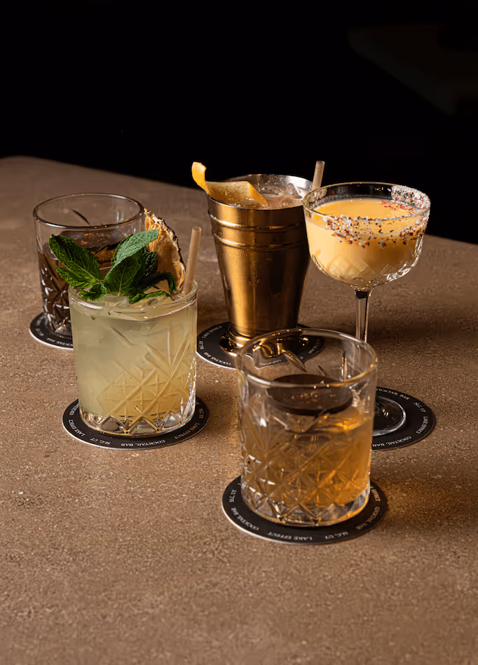 Six of our new Jungle themed cocktails