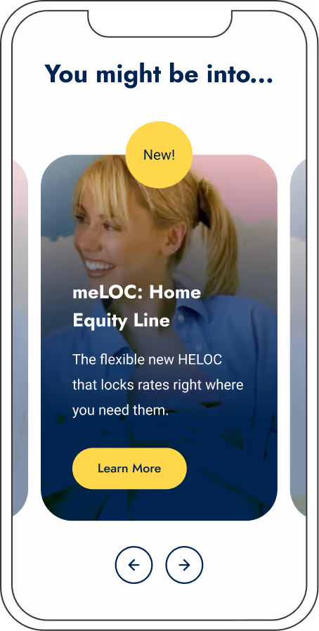 Mobile view of the Main Street customized add experience