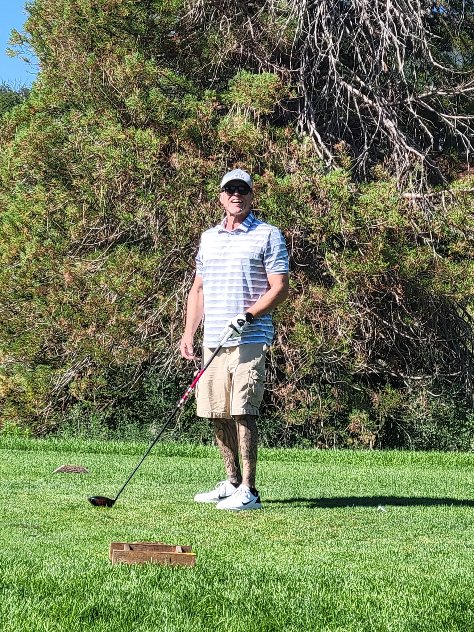 Steve D. posing with his club