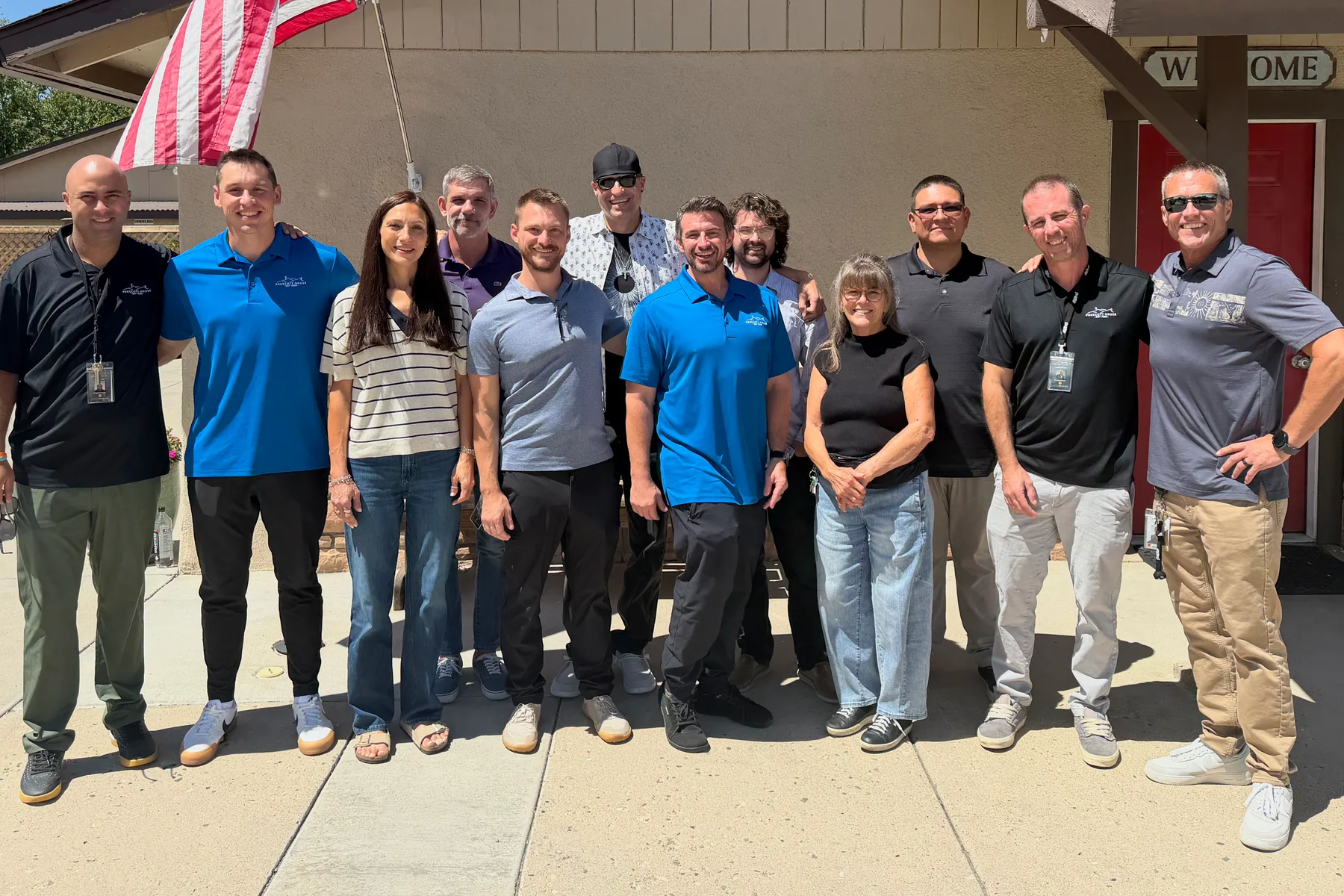 The Prescott House team, 2026, outside the house in Prescott, Arizona