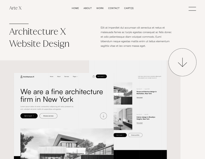 Portfolio Single - Arte X Webflow Template