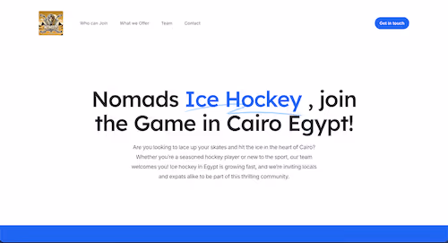 Nomads Egypt Ice Hockey