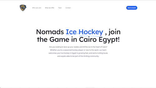 Nomads Egypt Ice Hockey