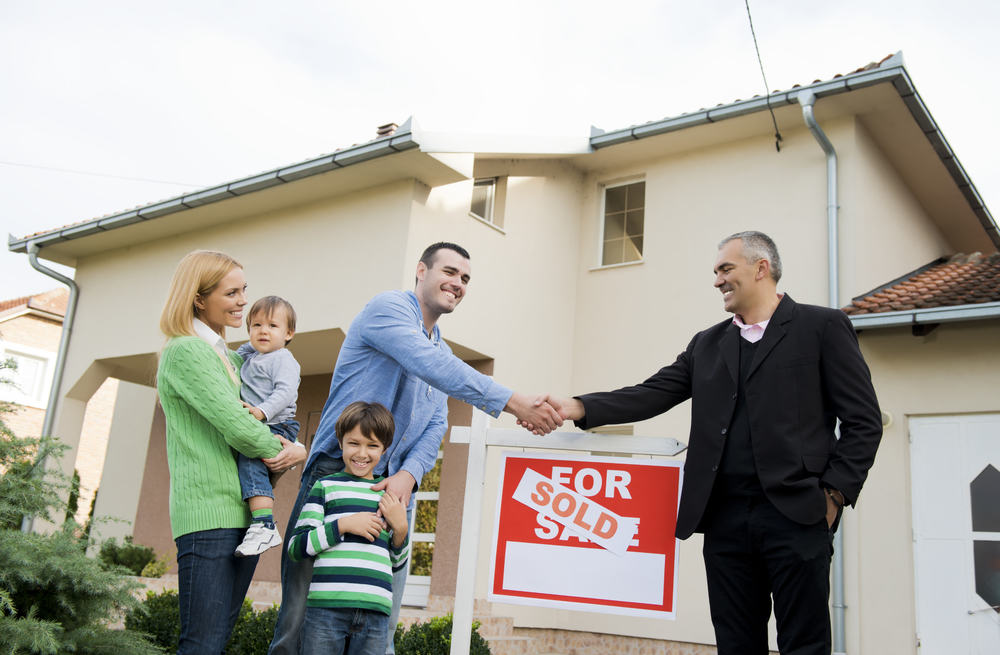 home seller shaking hands