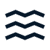 Icon with three horizontal wavy lines stacked vertically representing water or waves.