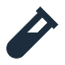 Icon of a laboratory test tube filled with liquid.