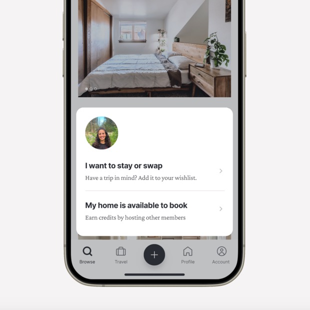 Adding a trip to your wishlist in the Kindred app