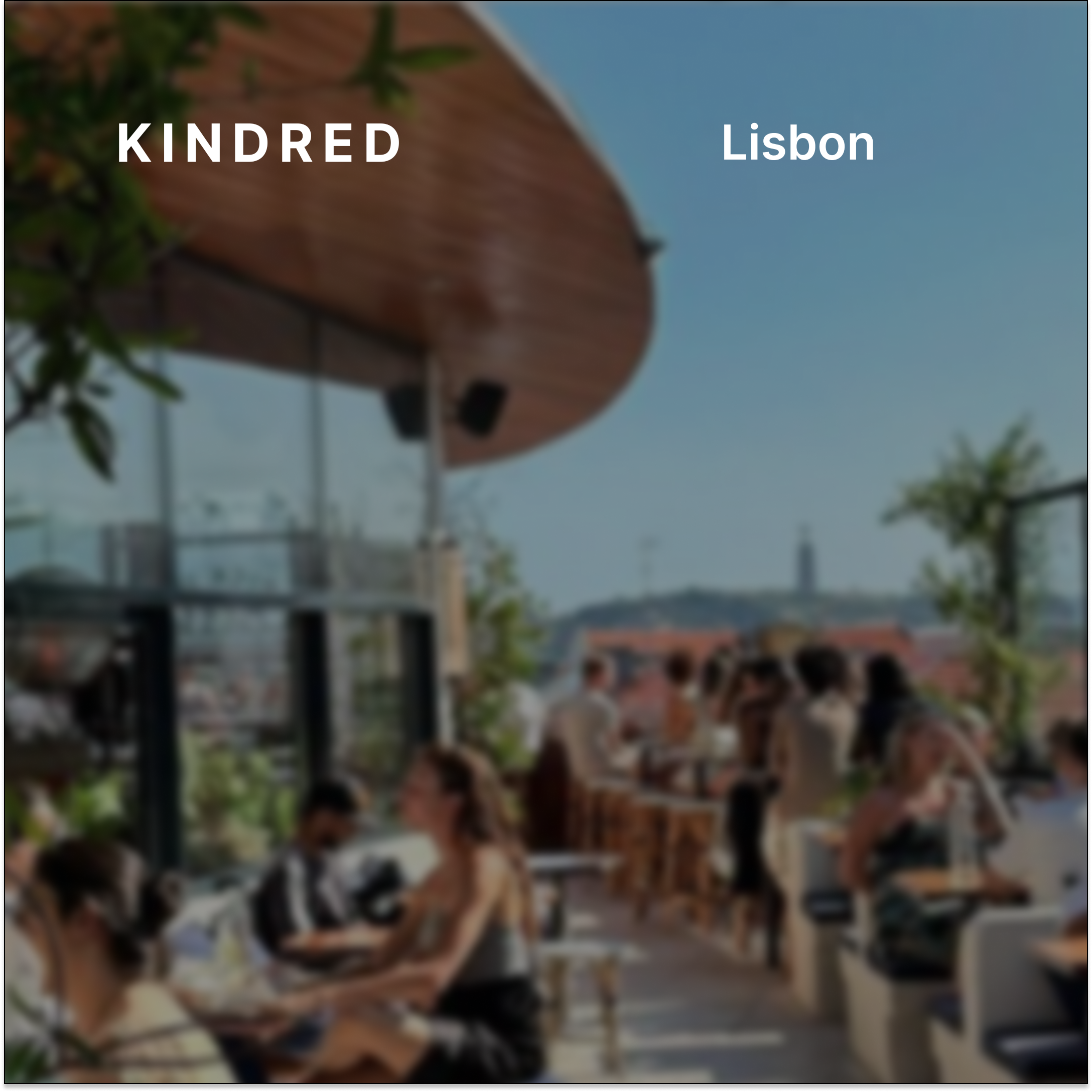 Kindred Lisbon: Sunset Drinks